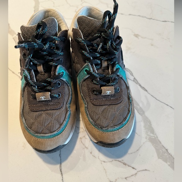 Authentic Chanel Reflective Runner Sneakers - Picture 2 of 10